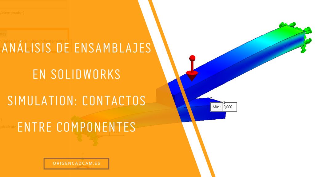 Análisis de ensamblajes en SOLIDWORKS Simulation: Contactos entre componentes